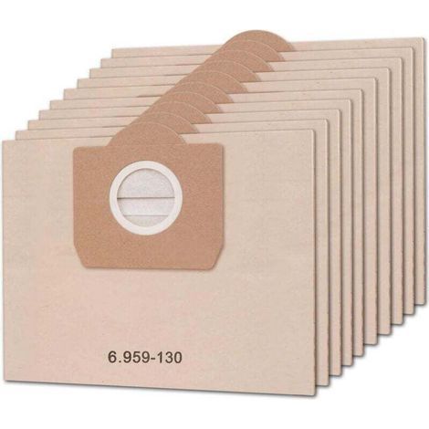10er-pack Staubsaugerbeutel Für Karcher 6.959-130.0 Wd3 Wd3p Mv3 A2204 A2254 A2604 Ersatz-papierfilterbeutel Für Nass- Und Trockensauger, Staubbeutel Für Kärcher Staubsauger