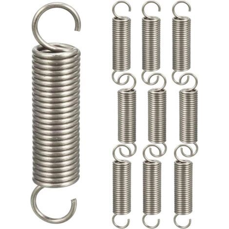 10 Doppelhaken-zugfedern, Druckfedern, Hakenfeder-sortiment, 1,2 X 11 X 45 Mm