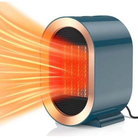 Chauffage Soufflant 1200w, Elektrische Chauffage Mit 2 Modi, Tragbarer Ptc Und 3s-keramik-chauffage, Leiser, Schneller Chauffage, Chauffage-personal Für Büro Zu Hause, Blau