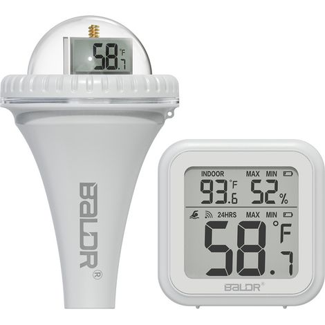 Kabelloses Pool-thermometer, Genaue Zeiterfassung, Wasserdichtes Digitales Thermometer, Schwimmendes Thermometer Für Innen- Und Außenpools, Whirlpools Und Spas.