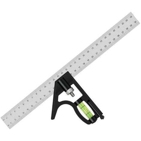 300 Mm Edelstahl-kombinationswinkel, Verstellbares Messwerkzeug.