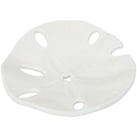 Lotusblatt-seifenschale, Weiß, 11,9 Cm X 62,8 Cm, Rund, Ohne Bohren, Seifenschale Für Badezimmer Mit Abflusssystem.