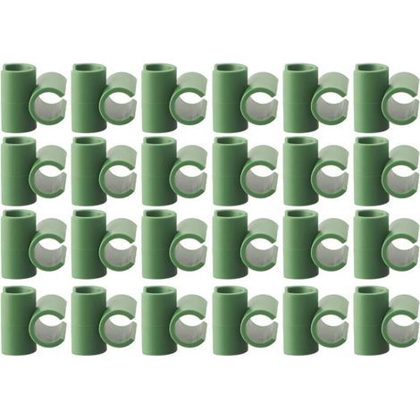 50 Stück Gartenpflanzenverbinder Pflanzengitter-befestigungswerkzeug Feste Gartenrahmen-befestigungsklammern Tomatenkäfigstange (11 Mm)