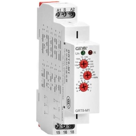 Grt8-m1 220 V Multifunktions-zeitrelais – 230 V Ac Zyklisches Zeitrelais, 35 Mm Din-schiene, 10 Einstellbare Funktionen Für Industrielle Anwendungen