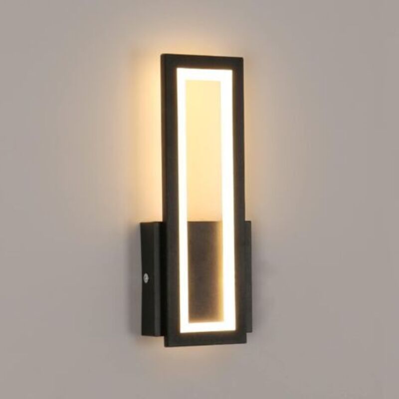 Pr Applique Murale Led Intérieur, 16w Einfache Quadratische Lampe Murale Led, Moderne Dekoration Eclairage Led-leuchte Murale Murale Pour Salon, Chambre, Couloir Blanc Chaud 3000k