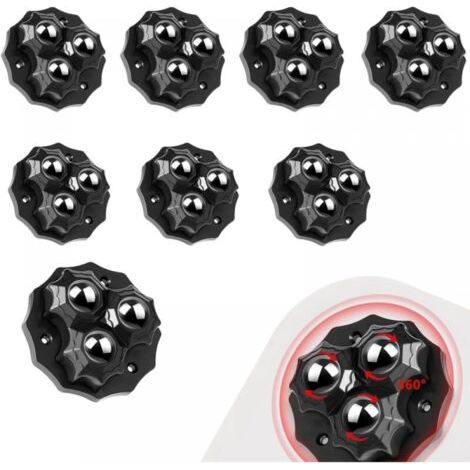 8er-pack Hochleistungsrollen, Möbelrollen, Kleine Rollen, Minirollen, 360-grad-universal-lenkrollen