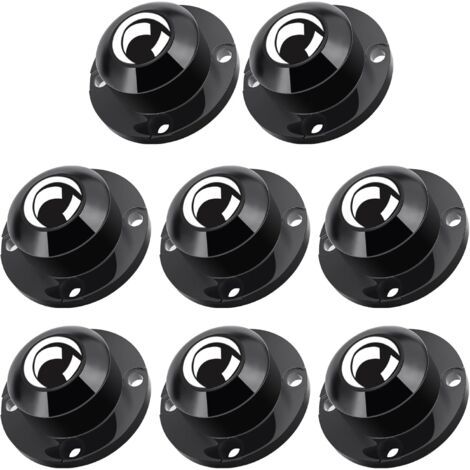 Universelle 360° Drehbare Möbelrollen, 6,1 Cm Selbstklebende Stahlrollen Für Kleine Möbel, Flache Rollen Für Kleine Küchengeräte (schwarzgrau, 8 Stück)