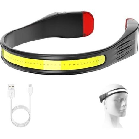 Led-frontlampe, 350 Lm, Beleuchtet Und Wiederaufladbar, 260° Großer Winkel – Ideal Für Camping, Golfplatz, Radfahren