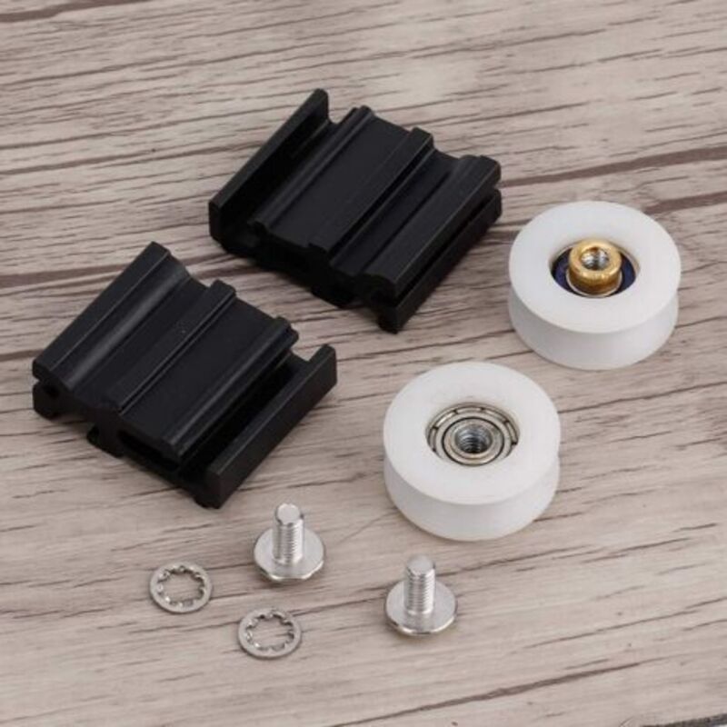 Gewächshaus-zubehör-sets, Türrad-ersatz Mit 2 Kunststoffteilen Für Hallengewächshäuser (22 Mm)
