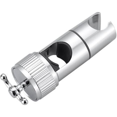 Duschhalterung, Verstellbare 18–25 Mm Duschkopfhalterung, Universelle Handbrausehalterung Mit 2 Haken, Abs-verchromte Duschstangenhalterungsbefestigung, Kein Bohren, Einfache Installation