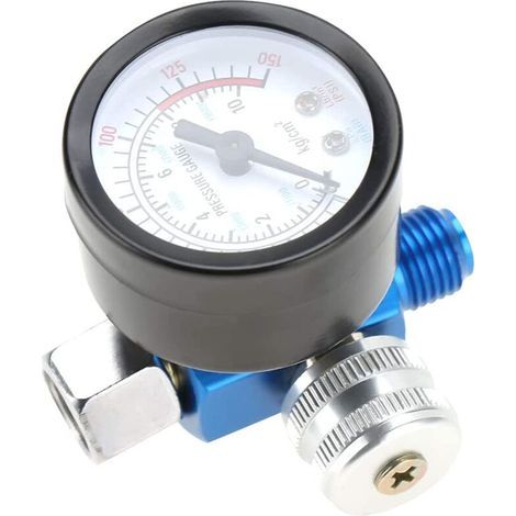 Kompressorregler, Luftdruckregler, Regler 1/4 Zoll Farbspritzpistole, Luftdruckregler, Manometer, Zubehör Für Pneumatische Werkzeuge