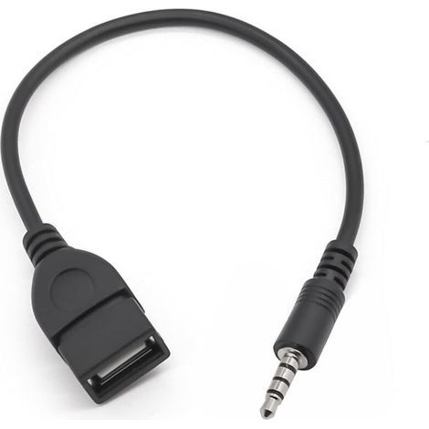 Usb-zu-usb-klinkenadapter, 3,5-mm-stecker, Aux-stereo-audio-klinkenkonverter, Musikkabelanschluss, Geeignet Für Autoradio, Audio-cd Usw. – (auto Benötigt Mp3-dekodierungsfunktion)