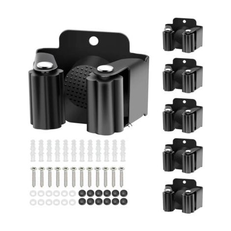 6 Stück Wandbesenhalter, Wandbesenaufhänger, Wandbesenhalter, Wandbesenclip, Mopphalter Für Badezimmer, Küche, Büro