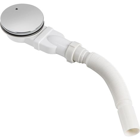 Extraflacher Duschablauf, 90 Mm, Verchromte Abs-duschwanne, Seitensiphon, Badewannenablauf, Waschbeckenablauf