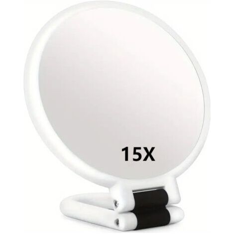 15-facher, Flexibler Double-face-make-up-spiegel, Teinté-make-up-spiegel, Anpassbarer, An Verschiedene Make-up-details Angepasster Miroir Double Face