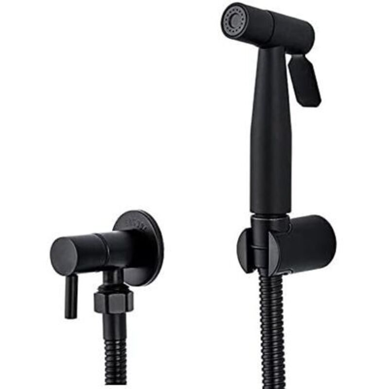 Pr Pommeau De Douche Bidets Noirs Salle De Bains Douche À Main Bidet Toilette Pulvérisateur Douche Hygiénique De Bidet Robinet À Fixation Mural À Haute Pression Et Économique Mais Robuste