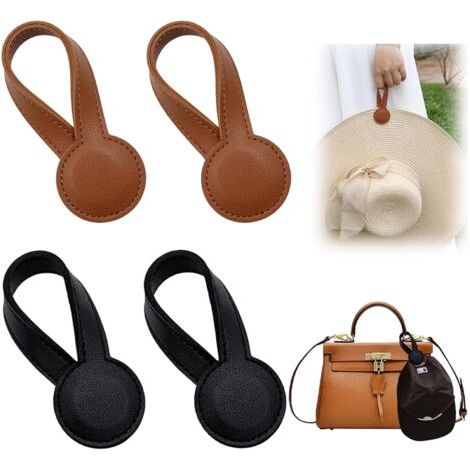 4er-pack Magnetischer Handtuchhalter Aus Leder, Handtuchhalter, Magnetische Clips Für Hut, Reisen, Handtasche, Rucksack, Badezimmer, Küche