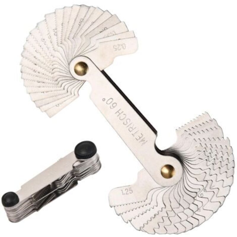 Gage Pitch Gauge, Rostfreie Gewindelehre 60 Und 55 Grad Schraubensteigungsmesswerkzeug, Gewindelehren-messwerkzeug (metrisch Und Zöllig)