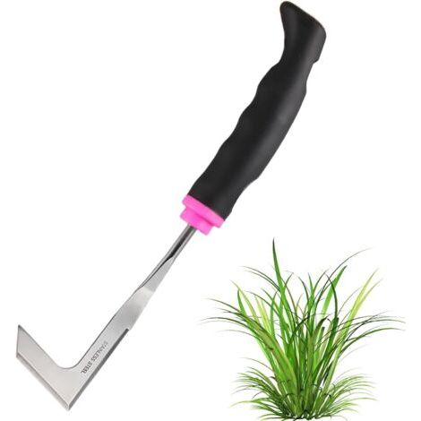 Manueller Unkrautjäter Aus Edelstahl, Rosenrot, Gartenschaber Mit Ergonomischem Griff, Jätwerkzeuge, Jätmesser Zum Entfernen Von Moos Und Unkraut