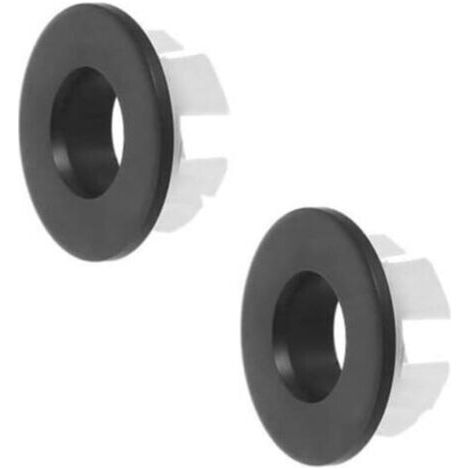 2er-pack Überlaufring Für Küche Und Badezimmer, 30 Mm (schwarz)