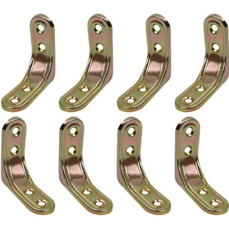 Wandregalhalterungen, 8 Stück 5 Cm × 5 Cm Metallregalhalterungen, Starke Tragfähigkeit, Zum Befestigen Und Verstärken Von Tischen, Stühlen, Möbeln,