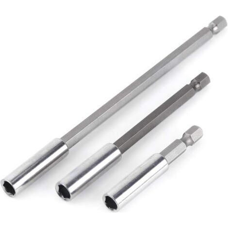 3 Stück 1/4 Zoll Schaft Magnetischer Bithalter Schraubendreher-verlängerung, Elektrische Bohrmaschine, Schraubendreher-verlängerung Für Elektrische Bohrmaschine.