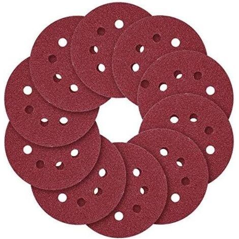 Schleifscheibe, 5" (125 Mm) 8-loch-schleife, 40 60 80 100 120 150 180 240 320 400 600 800 (120er-pack)