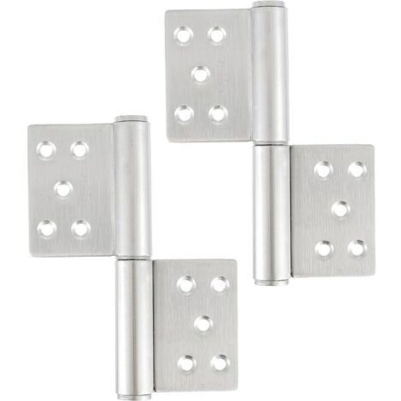 2 Stück Edelstahl-türscharniere, 132 X 100 X 18 Mm, 360-grad-öffnungswinkel, Klappscharniere Für Innen- Und Außentüren, Fenster, Schränke