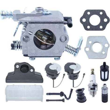 Kit Vergaser Kompatibel Tronçonneuses Stihl 021 023 025 Ms Pièces Joint Bougie Bouchon Reservoir 13 En 1