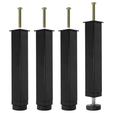Lot Von 4 Sockeln Für Lattes Aus Metall, Sockel Für Lit-à-visser, Verstellbarer Durchmesser Von 0–20 Mm, Sockel Für Sommier Liaison Zur Unterstützung Von Sockeln Für Möbel Ohne Pergage (20 Cm)