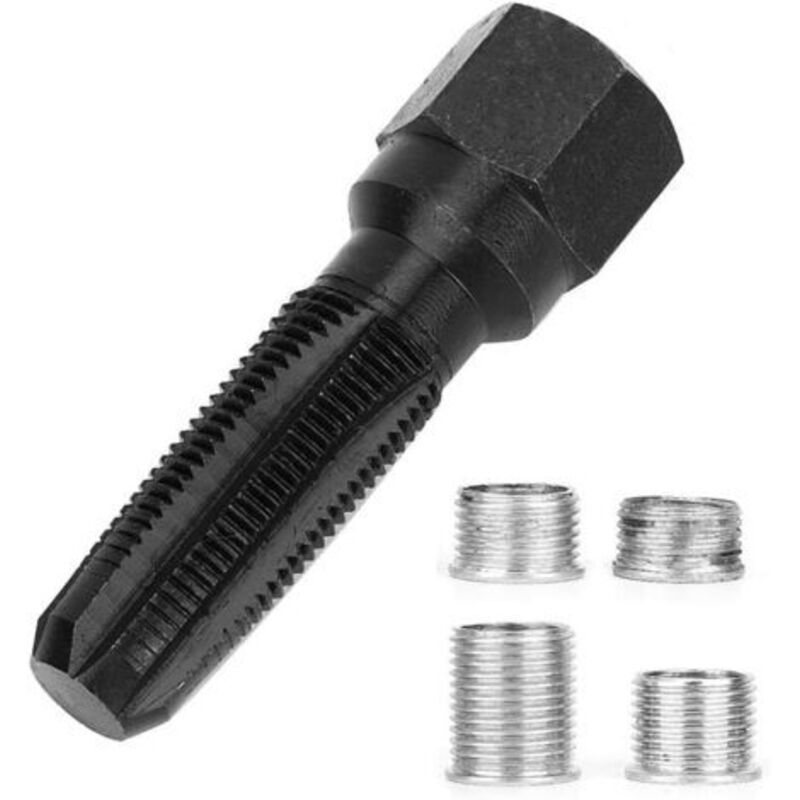 Gewindereparatursatz, 14 Mm M-14 1,25 Stahl-zündkerzenloch-gewindereparatur-gewindereparaturwerkzeug