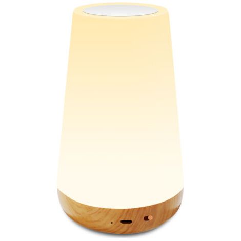 Veilleuse Led, Lampe De Chevet, Tischlampe, Wiederaufladbar, Mit Leuchtender Weißer Farbe, Für Schlafzimmer, Babyzimmer Und Salon