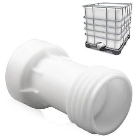 Ibc-tankzubehör, Ibc-adapter S60 X 6, Abstandshalterverlängerung, 60 Mm Tankventil, 1000 L, Kunststoff, Grobes Gerades Gewinde, S60 X 6, Ibc-containerzubehör, Tankanschluss