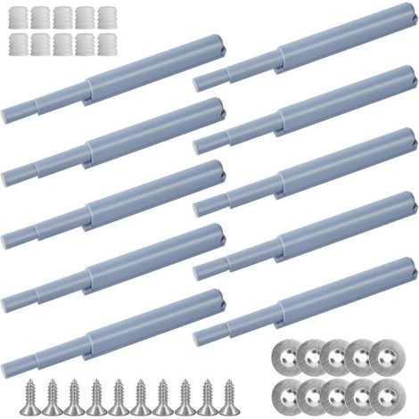 10 Stück Push-to-open-magnet Push-schranktür-magnetriegel, Stoßdämpferpuffer Öffnet Und Schließt Die Tür Mit Druck Für Schranktür, Schublade, Möbel Und Schrank