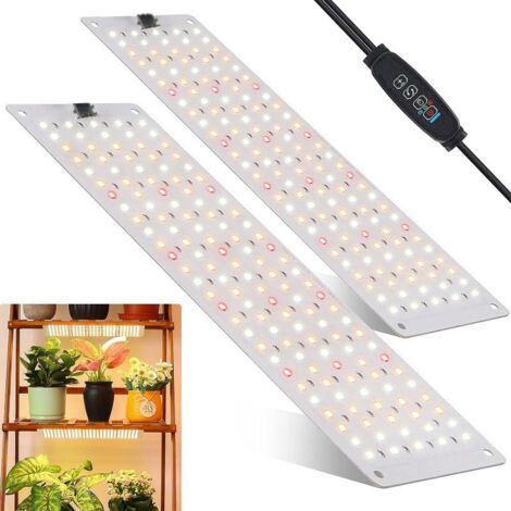 2er-pack Wachstumslichter, 270 Vollspektrum-led-wachstumslichter Mit 3/9/12-stunden-timer, 10 Helligkeitsstufen Für Zimmerpflanzen.