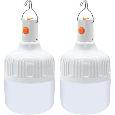 2 Stück Campinglaternen, Tragbare Lampe Mit Wiederaufladbaren Usb-stäben, 500 Lumen, Superhelles Äußeres Für Campingzelt, Terrasse, Terrasse, Garten, Grill