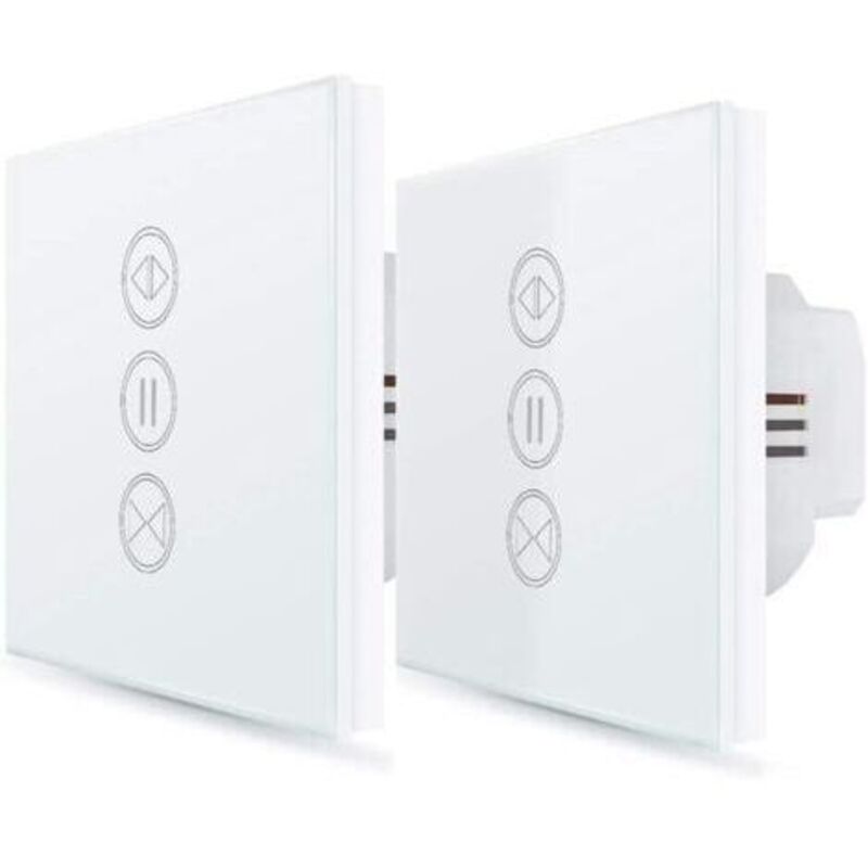 ２x Verbindungsunterbrechung, Einstellbare Öffnung, Wifi-verbindung, Kompatibel Mit Alexa Google Home Für Sprachbefehle, Intelligentes Motor-wandbild