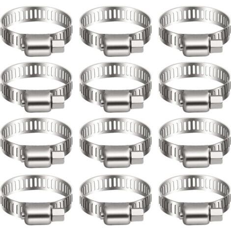 20 Stück Rohrschelle, Verstellbare Rohrschelle 13–19 Mm, Schlauchschelle Aus Edelstahl 304, Metallschlauchschelle, Für Rohre, Hausgas, Familienwasserrohre, Kabel