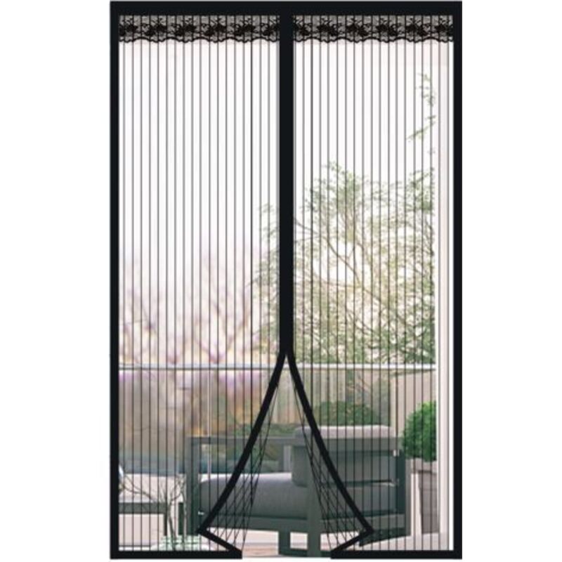 Moustiquaire De Porte Rideau Anti Mouche Magnétique Rideau De Porte Antimoustique Mit Fermeture Aimantée Sans Perçage (90 200)