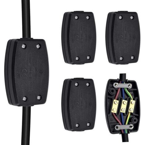 4 Stück Verbindungsboxen Und Polypropylen-verbindungsboxen, Wiederverwendbar Für Elektrische Geräte, Fils. (13 A, 250 V)