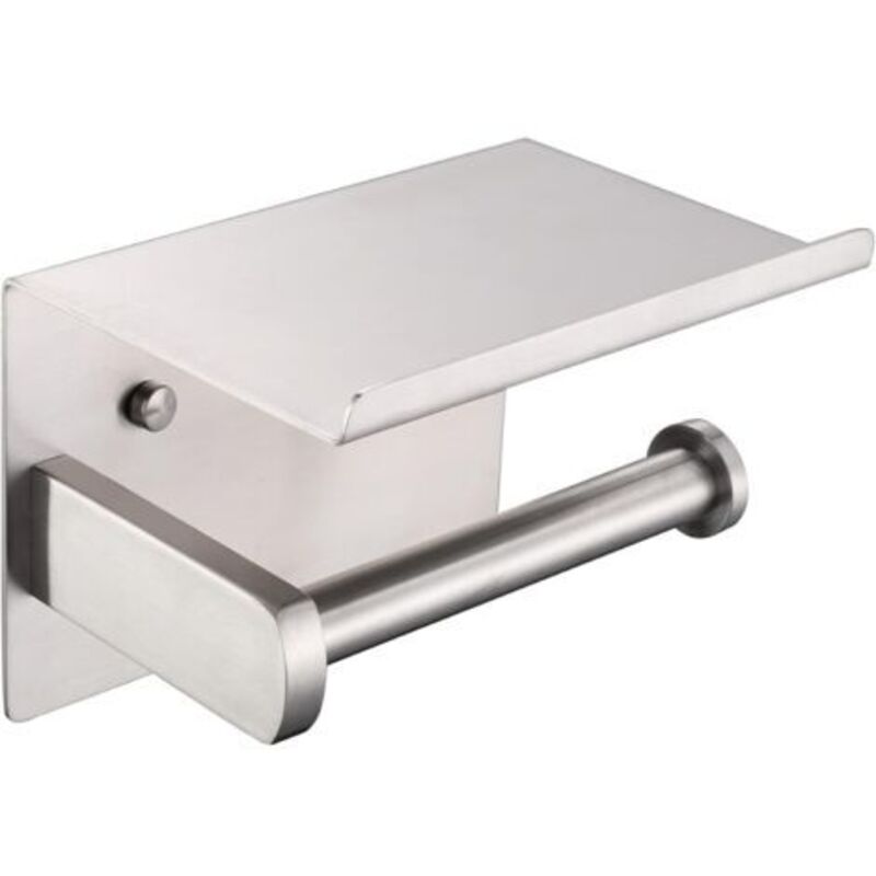 Pr Porte-rouleau De Papier Toilette, Porte-rouleau De Papier Toilette, Porte-papier Hygiénique Moderne Brossé In Acier Inoxydable Sus 304 With Etagère De Téléléphone, Accessoire De Cuisine De Salle De