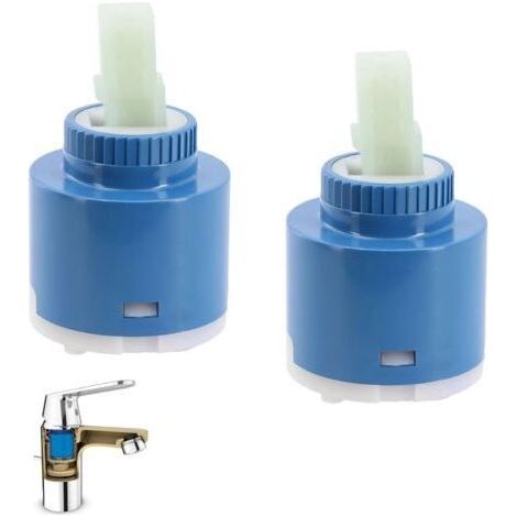 35-mm-keramikkartusche, 2 Stück Keramikkartusche, 35-mm-wasserhahnkartusche, Keramik-ersatzkartusche Für Mixer, Geeignet Für Küchenarmatur Und Waschtischarmatur