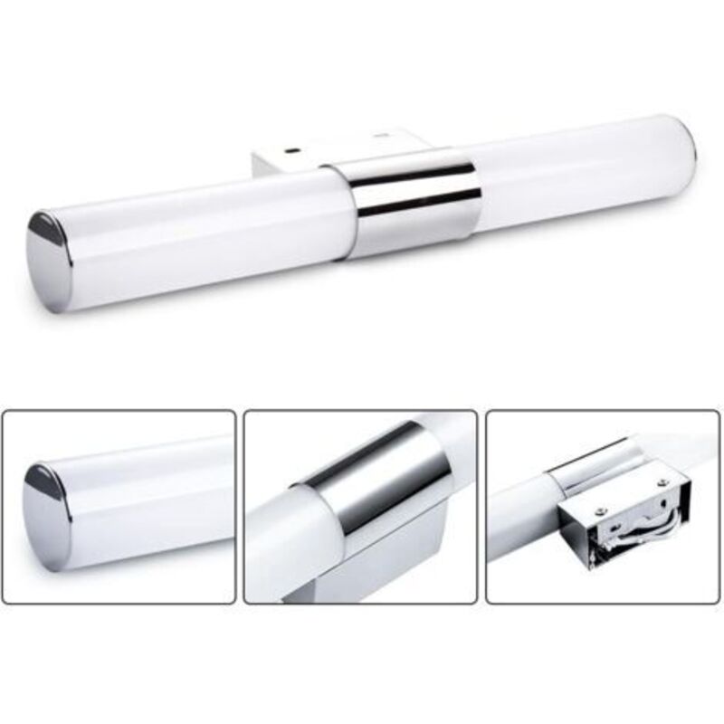 Pr Moderne Led 40cm Lampe Miroir Salle De Bain,8w Blanc Chaud Décoratif Éclairage Lampe Armoire Miroir,applique Murale Étanche Ip65,for Salle De Bains,armoire À Glace,coiffeuse