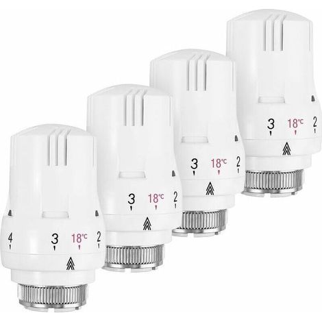 Set Mit 4 Thermostatventilen Für Heizkörper, Thermostatventilen Für Heizkörper, Thermostatventilen Für Heizkörper, Thermostatventilen Für Heizkörper M30 X 1,5