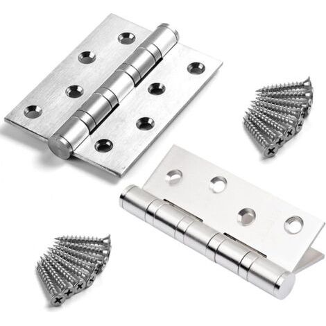 2er-pack Robuste Türscharniere, Edelstahl-außenscharniere, Scharniere Für Holztüren, Edelstahlscharniere, Verbindungsstücke Für Möbel, Eisenwaren, Schränke