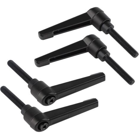 4 Stück Verstellbare M6-klemmgriffe, Schnellspannhebelgriff Aus Stahl Mit 32-mm-bolzen