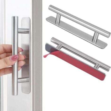 2 Stück Selbstklebender Möbelgriff, 148 Mm Edelstahl-küchengriff, Ohne Bohren, Möbelgriff, Für Kleiderschrank, Küche, Schiebetür, Balkontür,