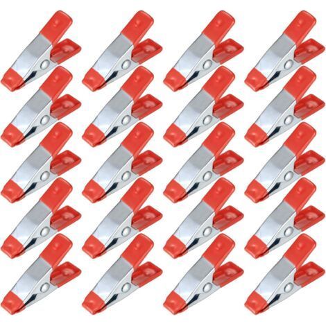 20 Stück Metall-federklemmen, Modellbau-pinzette, Metall-federklemmen, Griffhalter, Wäscheklammern Für Planen, Camping, Planen, Holzbearbeitung, Modellierwerkzeug – 5,1 Cm