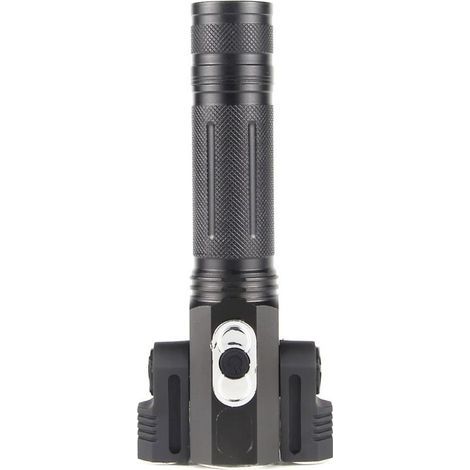 Taschenlampe, Starkes Licht, Wiederaufladbare Led-taschenlampe Mit Drei Köpfen, 180° Verstellbar, T6 + Xpe