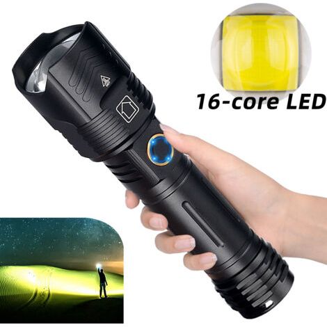 Taschenlampen-taschenlampe, Led-taschenlampe P160, Usb-c-aufladung, Hochleistungs-akku-taschenlampen-taschenlampe, Die Auf Den Teleskoppunkt Montiert Wird